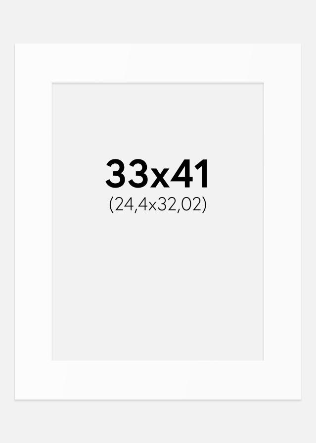 Passe-patrout Biały Standard (Białe Rdzeń) 33x41 cm (24,4x32,02)