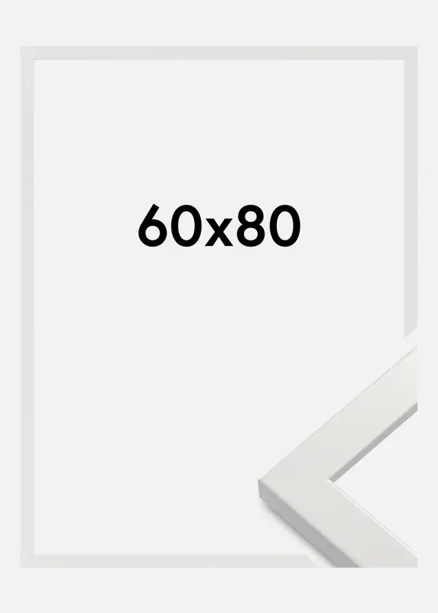 Rama White Wood Glossy Szkło akrylowe 60x80 cm