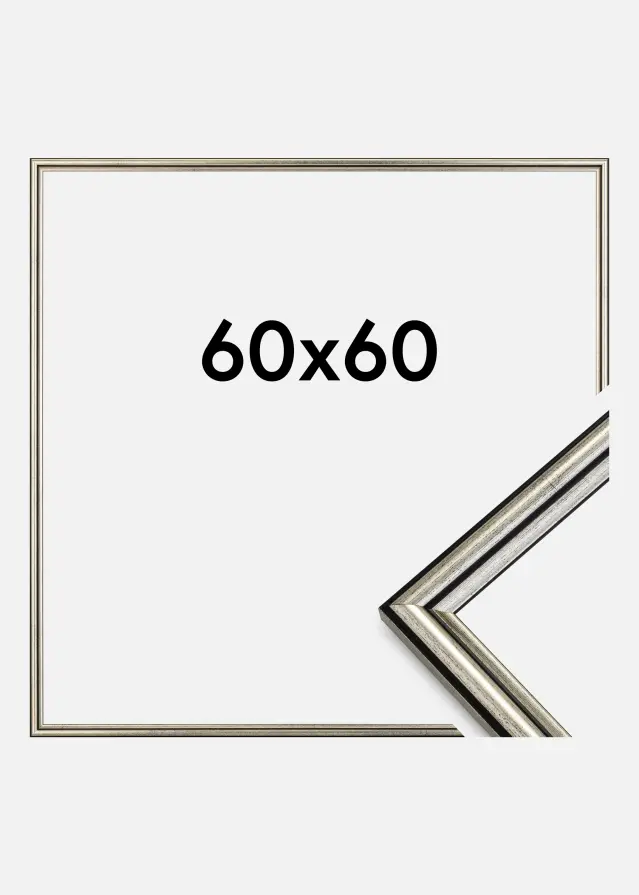 Rama Horndal Szkło akrylowe Srebrny 60x60 cm