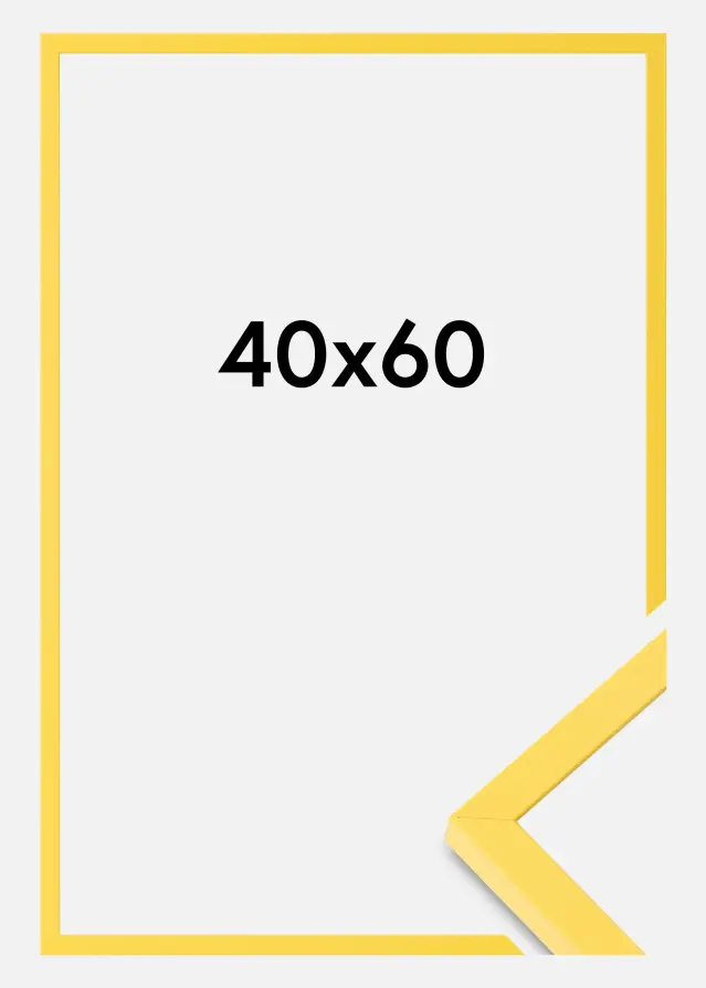 Colorful Szkło akrylowe Żółty 40x60 cm