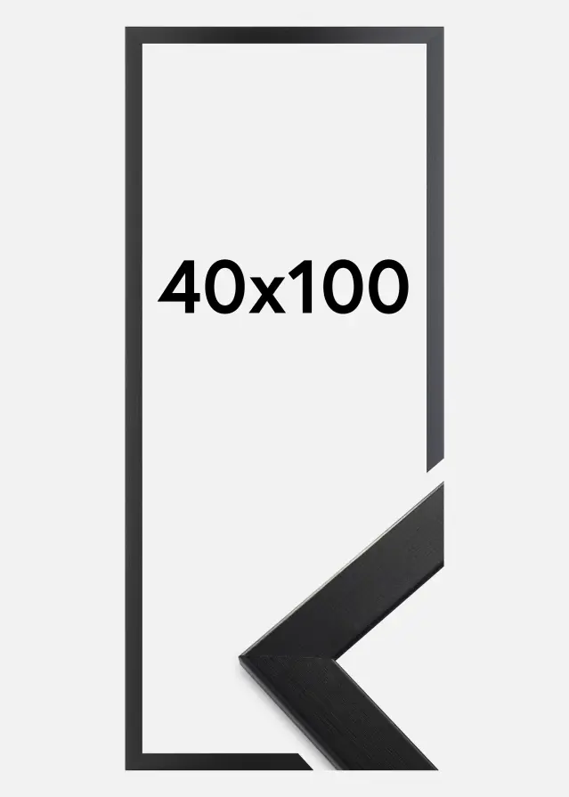 Rama Trendline Szkło akrylowe Czarny 40x100 cm