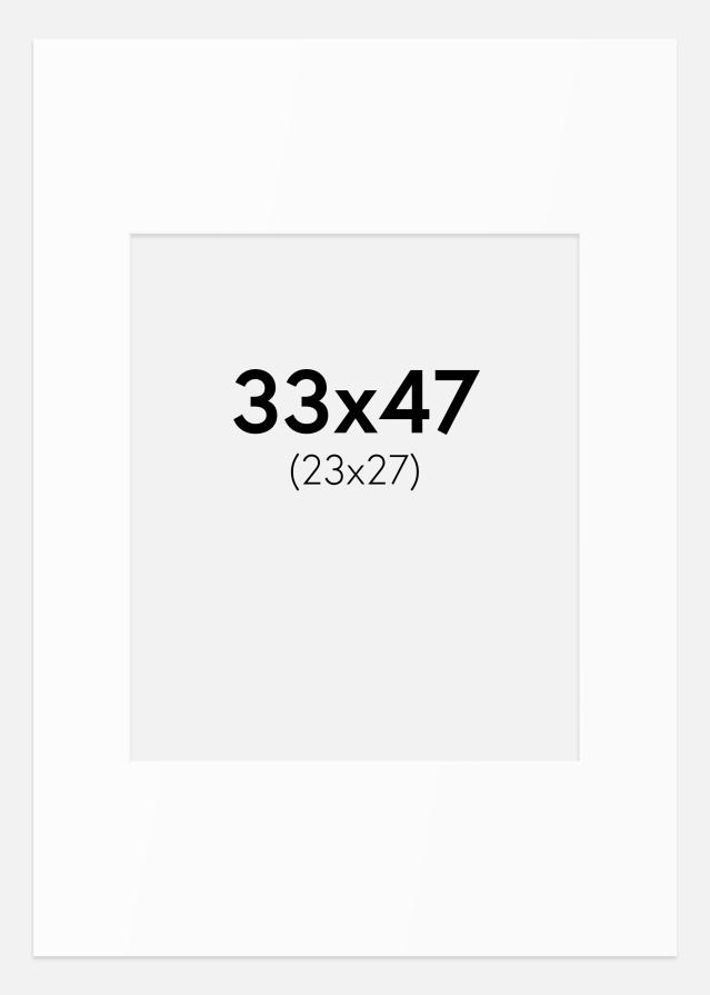 Passe-patrout Biały Standard (Białe Rdzeń) 33x47 cm (23x27)