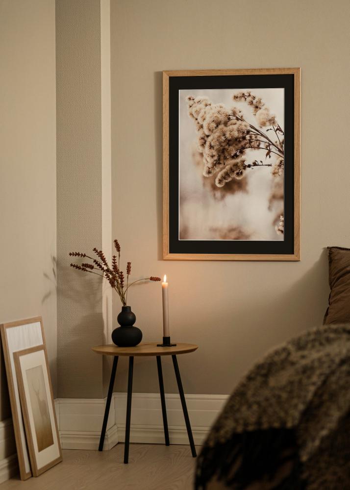 Rama Trendline Dąb 30x40 cm - Passe-patrout Czarny 20x28 cm