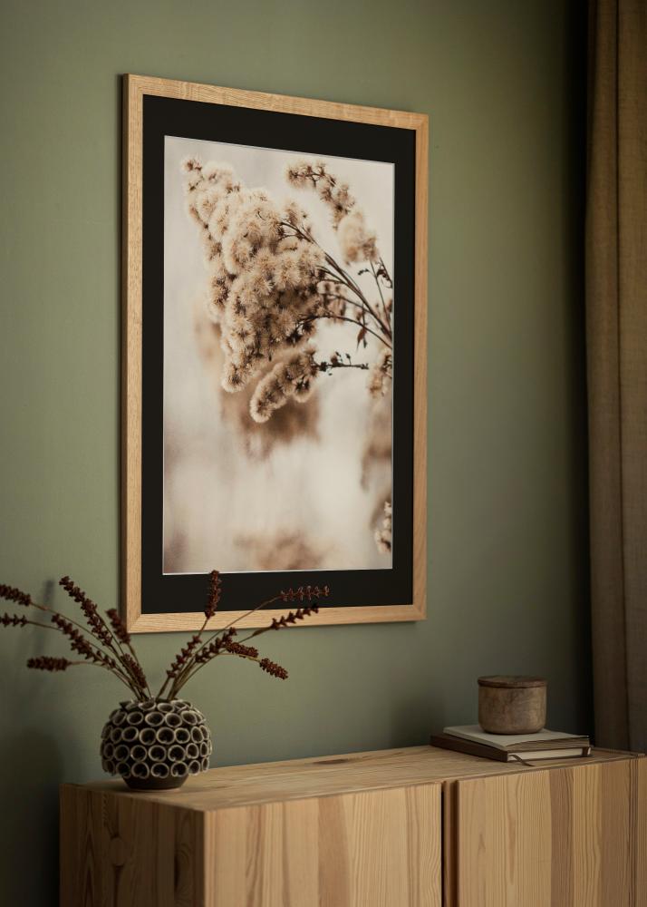 Rama Trendline Dąb 30x40 cm - Passe-patrout Czarny 20x28 cm