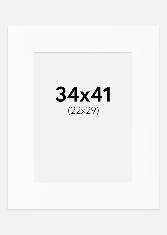 Passe-patrout Biały Standard (Białe Rdzeń) 34x41 cm (22x29)