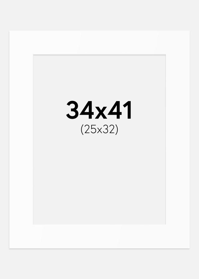 Passe-patrout Biały Standard (Białe Rdzeń) 34x41 cm (25x32)
