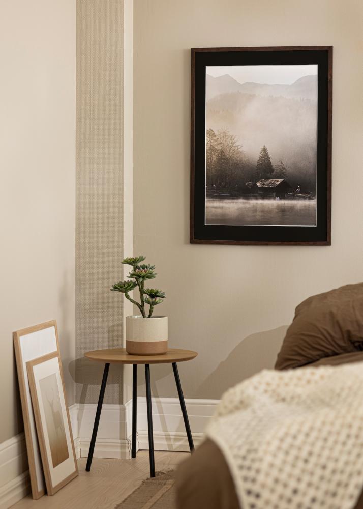 Rama Trendy Orzech 45x60 cm - Passe-patrout Czarny 35x50 cm