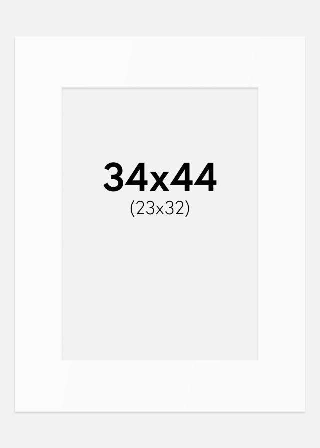 Passe-patrout Biały Standard (Białe Rdzeń) 34x44 cm (23x32)