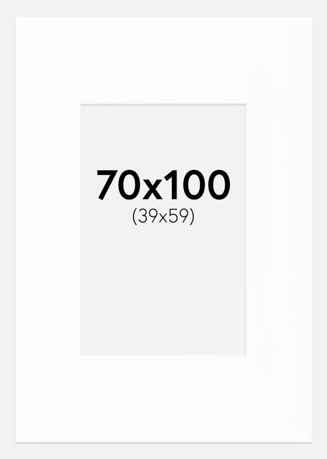 Passe-patrout XXL Biały Biały środek 70x100 cm (39x59)