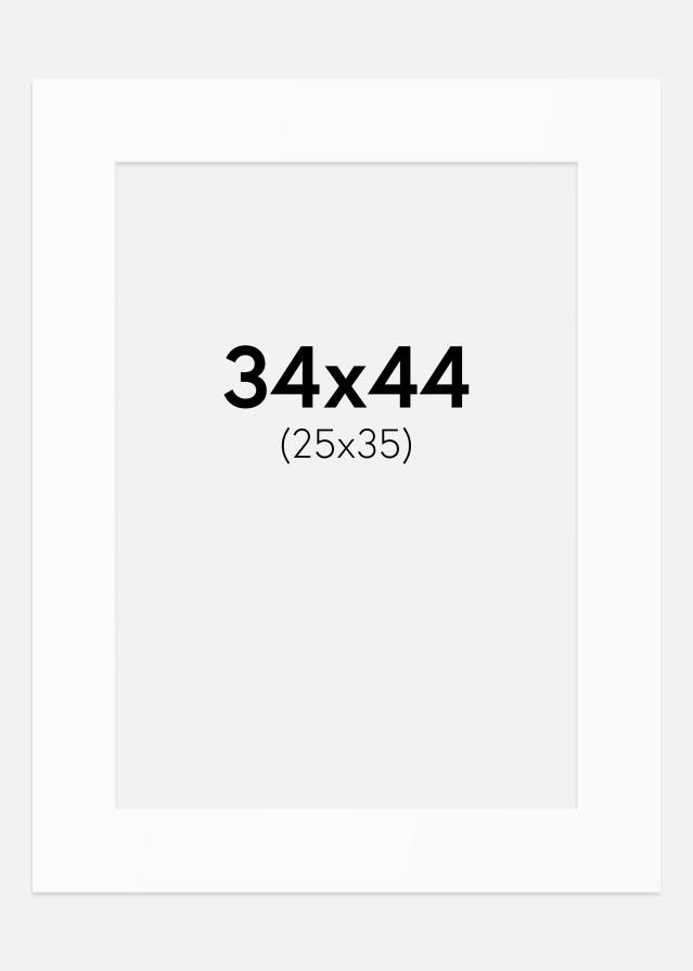 Passe-patrout Biały Standard (Białe Rdzeń) 34x44 cm (25x35)