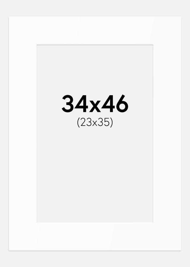Passe-patrout Biały Standard (Białe Rdzeń) 34x46 cm (23x35)