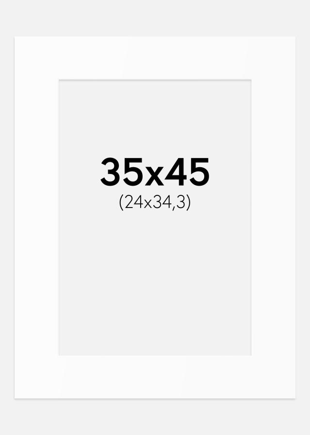 Passe-patrout Biały Standard (Białe Rdzeń) 35x45 cm (24x34,3)