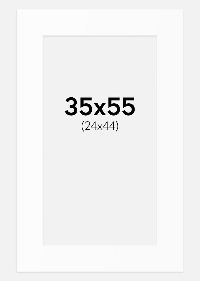 Passe-patrout Biały Standard (Białe Rdzeń) 35x55 cm (24x44)