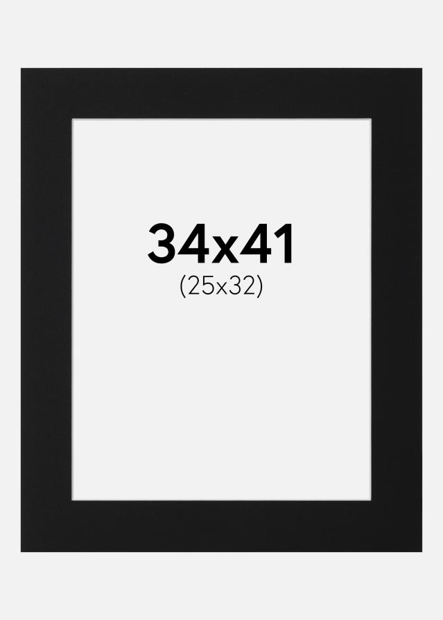 Passe-patrout Czarny Standard (Biały Rdzeń) 34x41 cm (25x32)