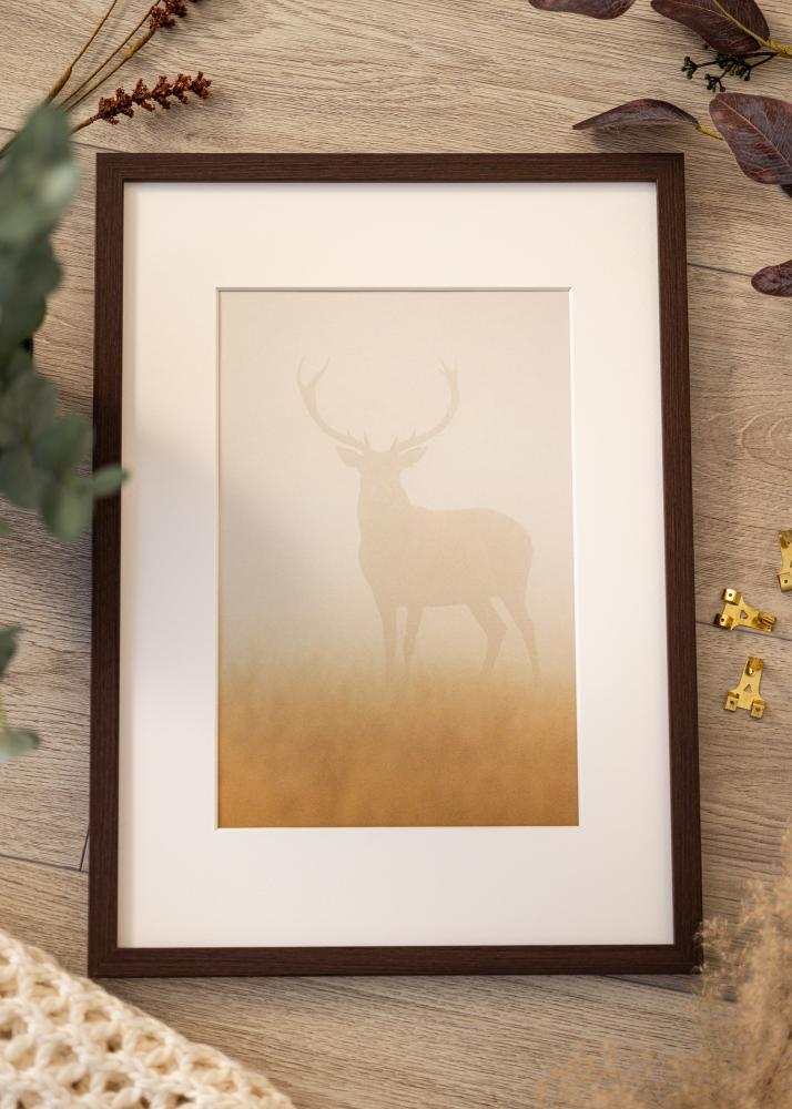 Rama Modern Szkło akrylowe Orzech 40x50 cm