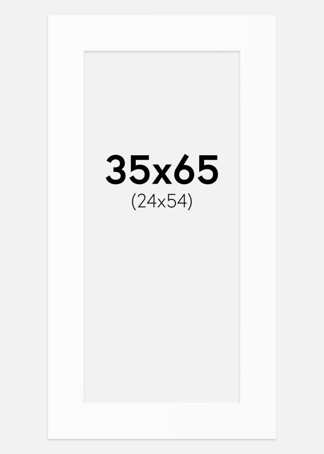 Passe-patrout Biały Standard (Białe Rdzeń) 35x65 cm (24x54)
