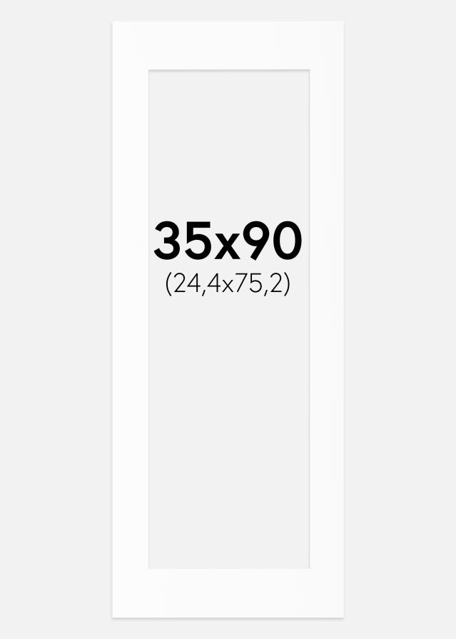 Passe-patrout Biały Standard (Białe Rdzeń) 35x90 cm (24,4x75,2)
