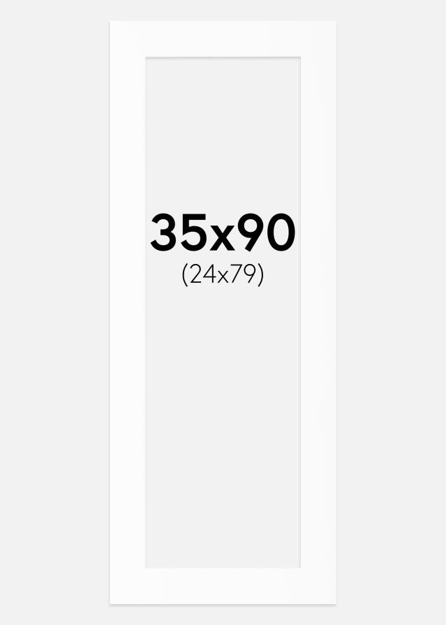 Passe-patrout Biały Standard (Białe Rdzeń) 35x90 cm (24x79)