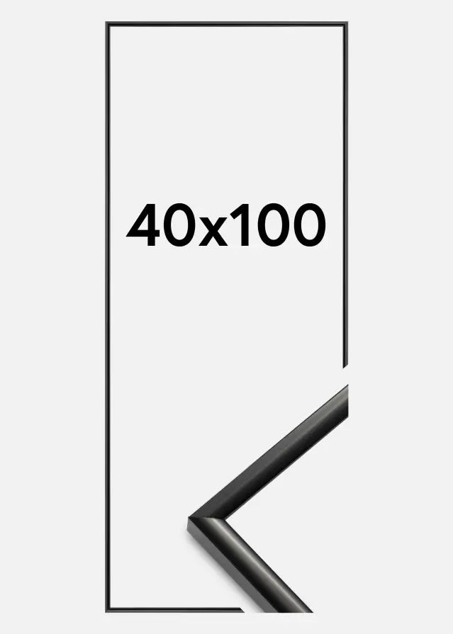 Rama New Lifestyle Szkło akrylowe Czarny 40x100 cm