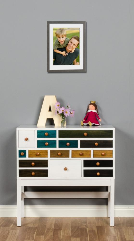 Rama Björkö - Szary z przetarciami - Dowolny rozmiar