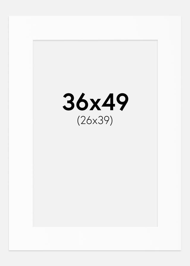 Passe-patrout Biały Standard (Białe Rdzeń) 36x49 cm (26x39)