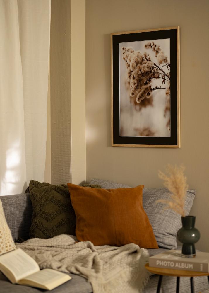 Rama Edsbyn Dąb 18x24 cm - Passe-patrout Czarny 13x17 cm