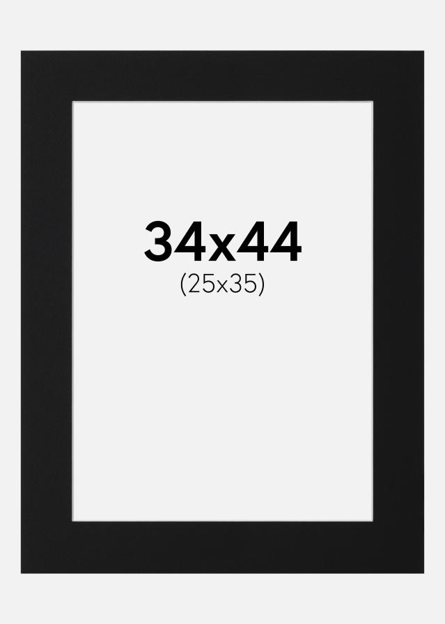 Passe-patrout Czarny Standard (Biały Rdzeń) 34x44 cm (25x35)