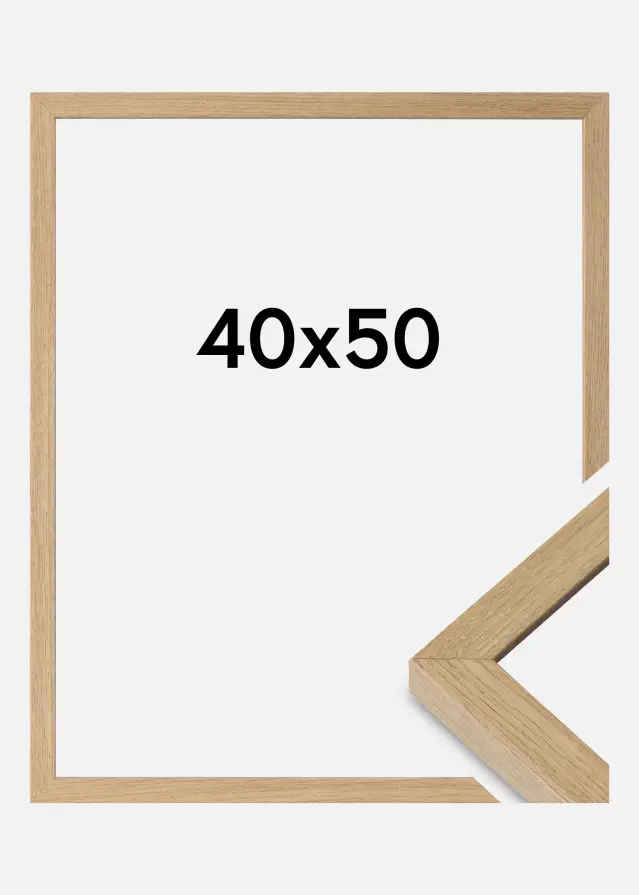 Rama Hermes Szkło akrylowe Natural Oak 40x50 cm