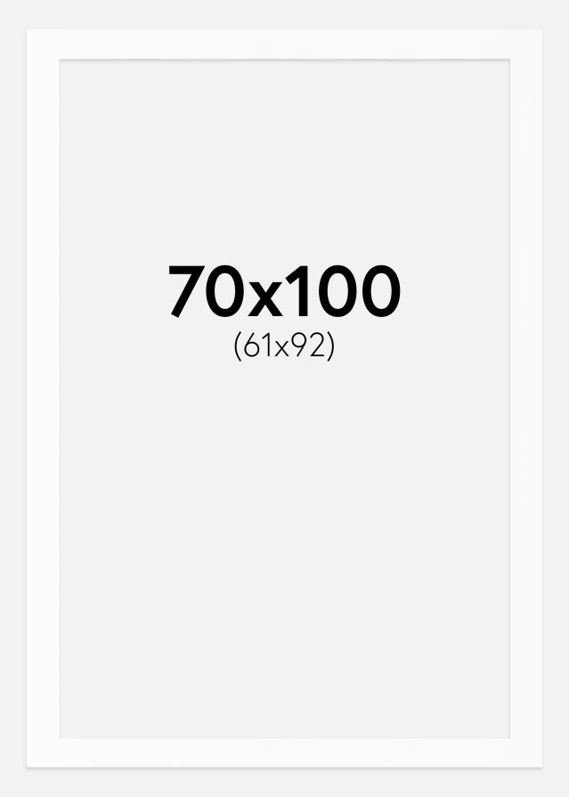 Passe-patrout Biały Standard Biały środek 70x100 cm (61x92)