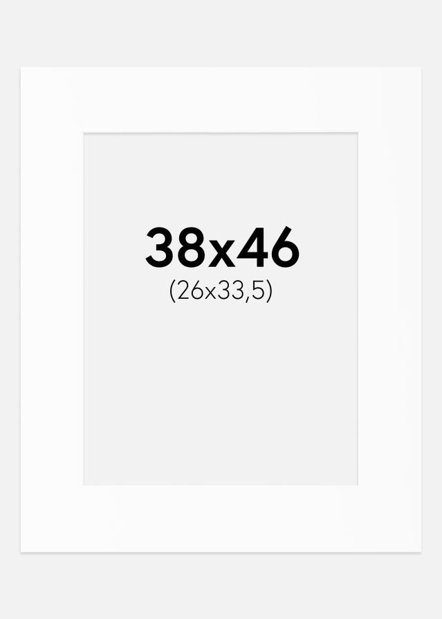 Passe-patrout Biały Standard (Białe Rdzeń) 38x46 cm (26x33,5)