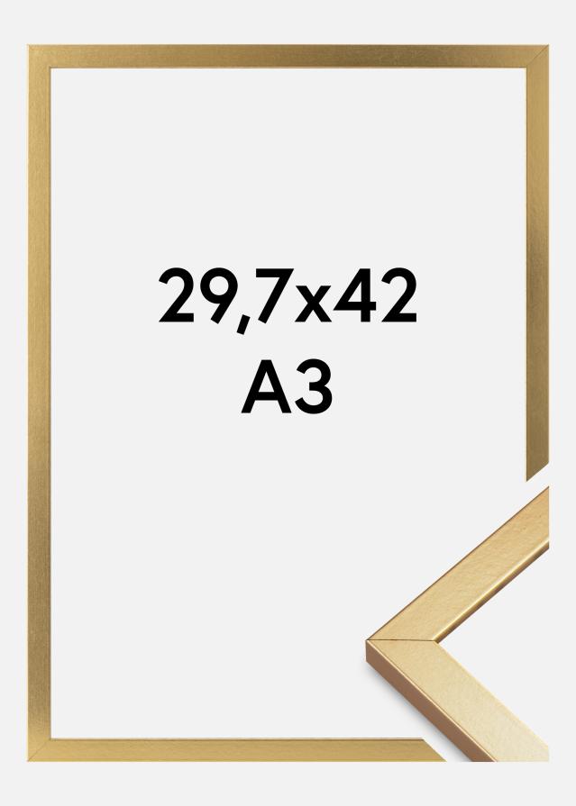 Rama Minerva Szkło akrylowe Złoty 29,7x42 cm (A3)