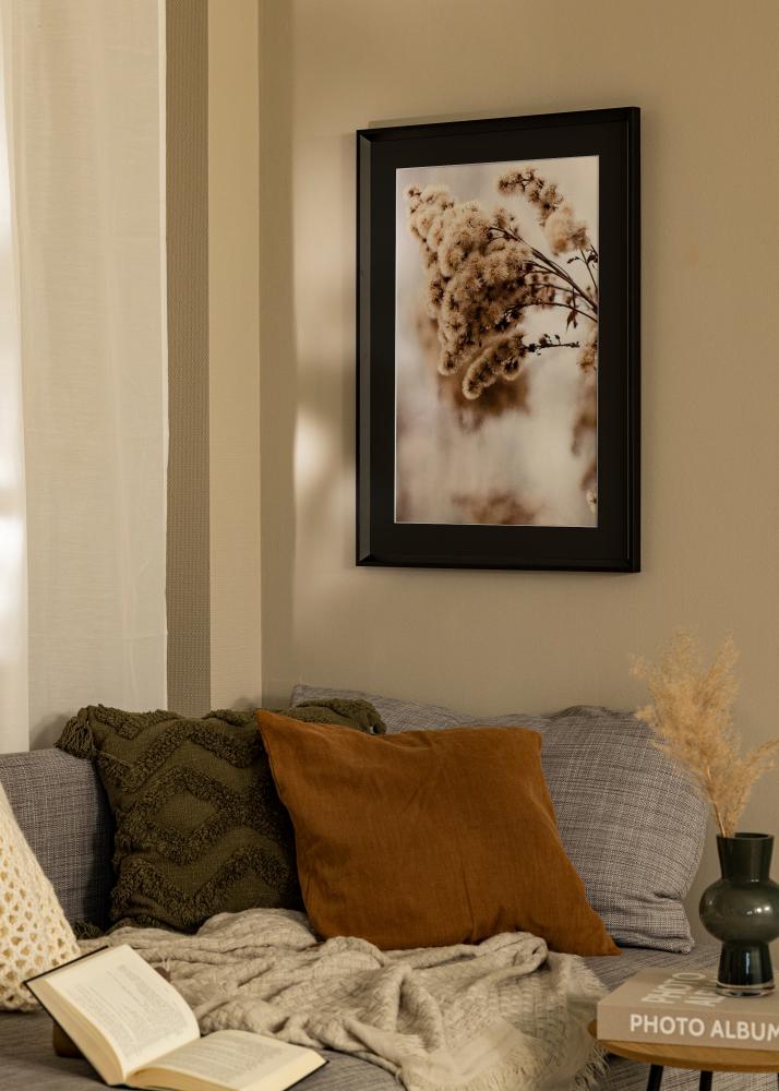 Rama Globe Czarny 30x30 cm - Passe-patrout Czarny 8x8 inches