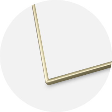 Rama Gładki Metalowy Złoty 13x18 cm