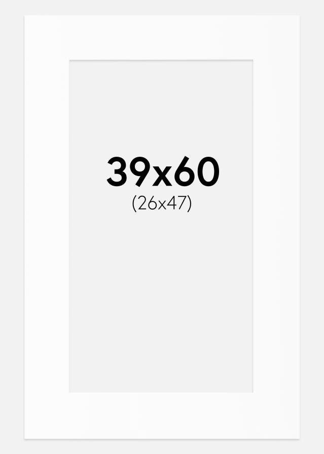 Passe-patrout Biały Standard (Białe Rdzeń) 39x60 cm (26x47)