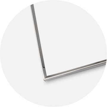 Rama Gładki Metalowy Srebrny 13x18 cm