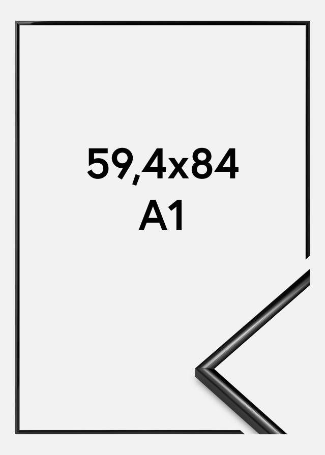 Rama Scandi Szkło akrylowe Czarny 59,4x84,1 cm (A1)