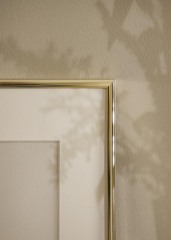 Rama Aluminium Szkło akrylowe Złoty Połysk 40x50 cm