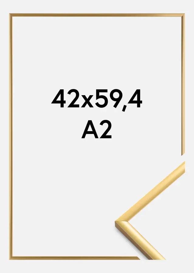 Rama New Lifestyle Szkło akrylowe Shiny Gold 42x59,4 cm (A2)