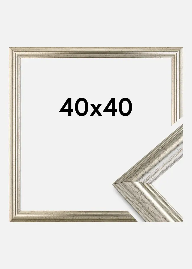 Rama Västkusten Srebrny 40x40 cm