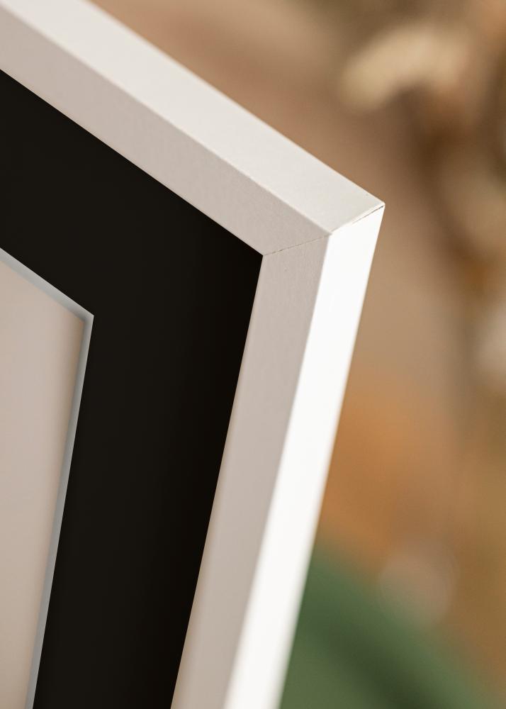 Rama Trendy Biały 45x60 cm - Passe-patrout Czarny 35x50 cm