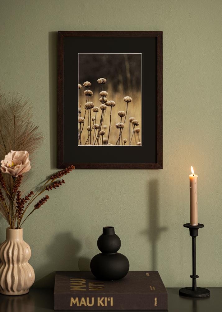 Rama Selection Orzech 70x100 cm - Passe-patrout Czarny 62x93 cm