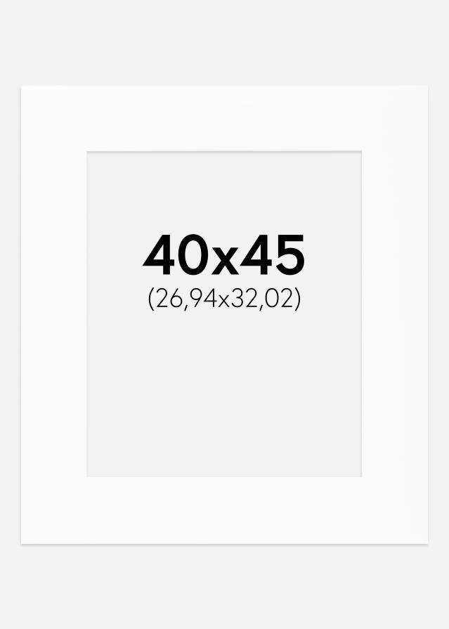 Passe-patrout Biały Standard (Białe Rdzeń) 40x45 cm (26,94x32,02)