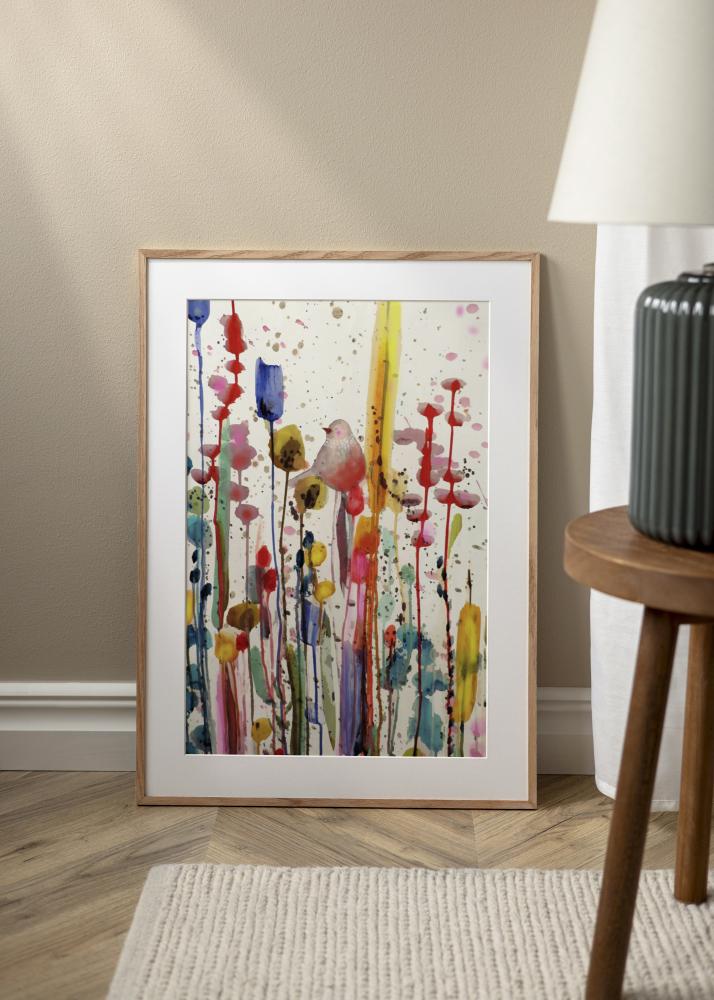 Rama Dąb wąski szkło akrylowe 32x32 cm