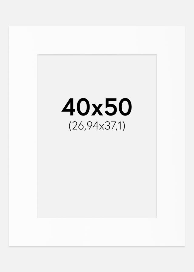 Passe-patrout Biały Standard (Białe Rdzeń) 40x50 cm (26,94x37,1)