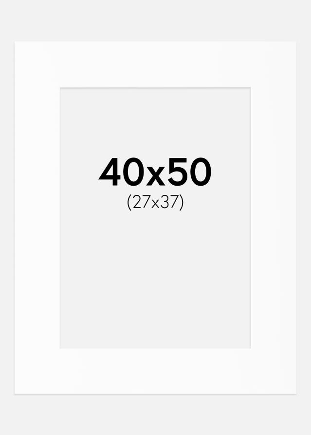 Passe-patrout Biały Standard (Białe Rdzeń) 40x50 cm (27x37)