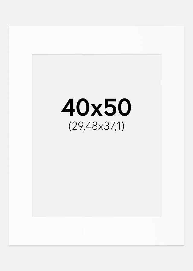 Passe-patrout Biały Standard (Białe Rdzeń) 40x50 cm (29,48x37,1)