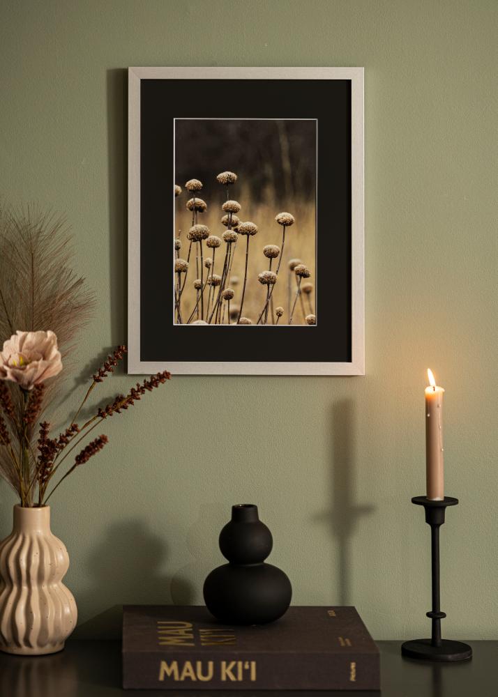 Rama Selection Srebrny 70x100 cm - Passe-patrout Czarny 62x93 cm