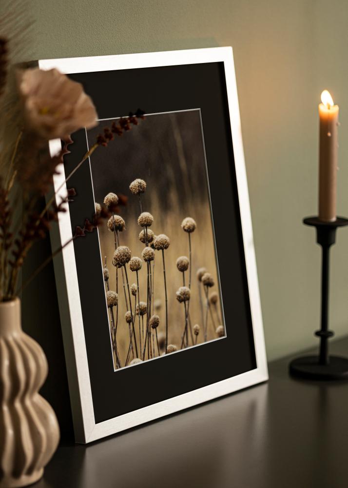 Rama Selection Srebrny 70x100 cm - Passe-patrout Czarny 62x93 cm