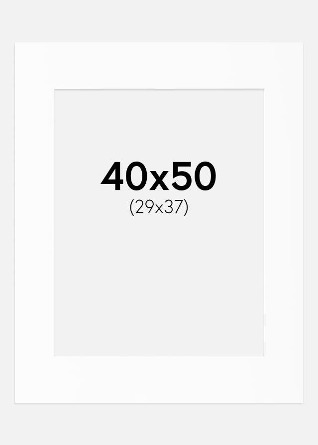 Passe-patrout Biały Standard (Białe Rdzeń) 40x50 cm (29x37)