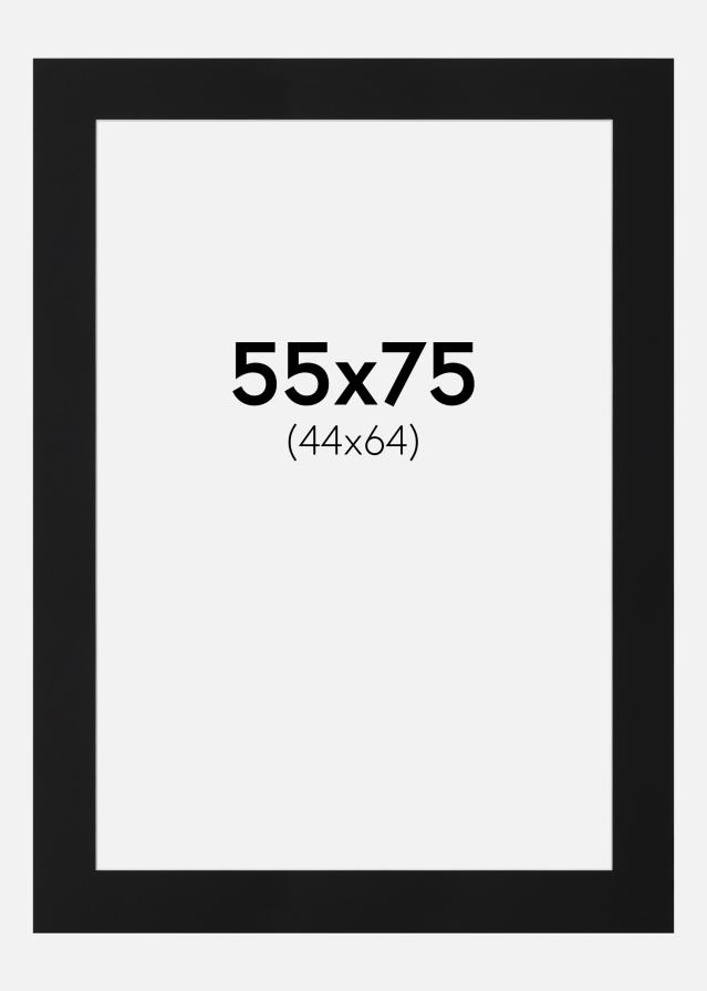 Passe-patrout Czarny Standard (Biały Rdzeń) 55x75 cm (44x64)